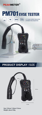 PM701 EVSE Tester High-Performance Diagnostic Machine For Cars EVSE Adapter per tutte le stazioni di ricarica AC standard con pre-test PE