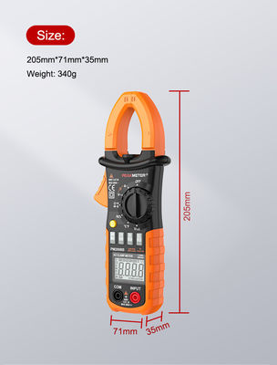 AC Digital CLamp Meter con autonomia automatica e manuale,Ammeter, Voltmeter, Ohmmeter e misurazione della corrente di retroilluminazione