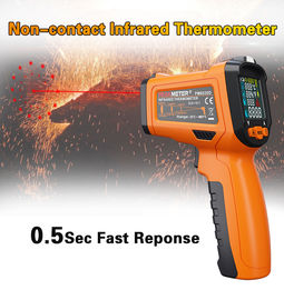 Indicazione bassa della batteria di risposta del termometro del contatto infrarosso tenuto in mano veloce non